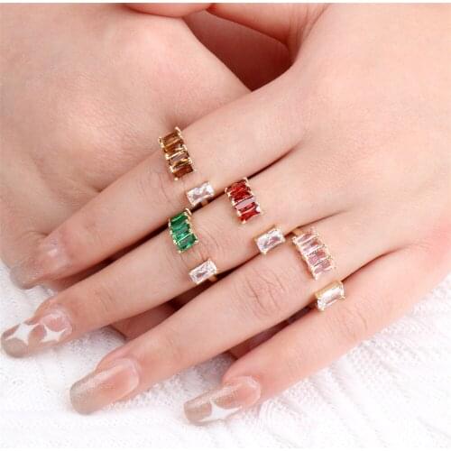 BOHOINS Rings With Cubic Zirkonia For Women