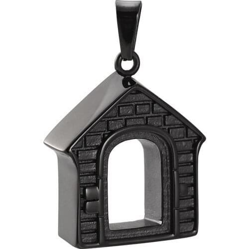 CMJ9907 New House Design Stainless Steel Memorial Urn Necklace Cremation Pendant for Human/Pet Ashes Cremation Jewelry