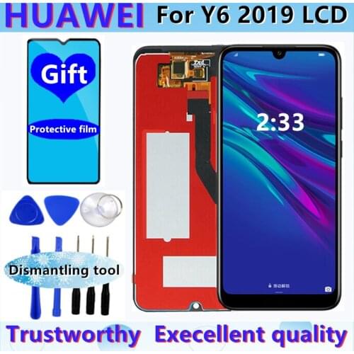 Original LCD for Huawei Y6 2019 LCD Display Touch Screen For Huawei Y6 Prime 2019 LCD MRD-LX1f LX1 LX2 LX3 L21 L22 Y6 Pro 2019