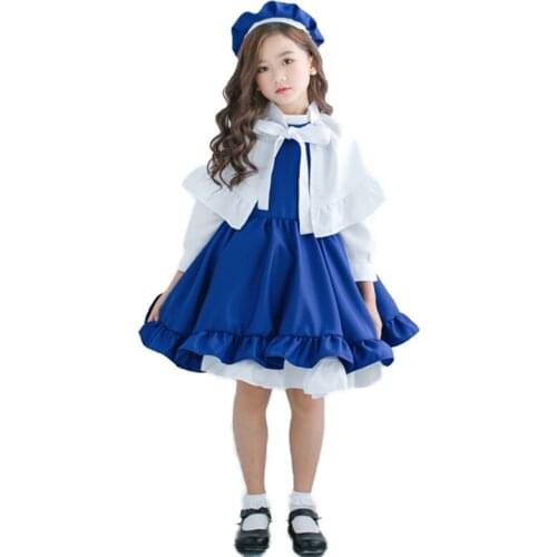 ELBCOS CARDCAPTOR SAKURA Girls Daidouji Tomoyo Singer Dress (Dress+Cloak+Hat)