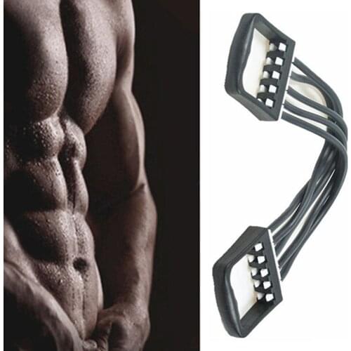 Profession Resistance Chest Expander Strong Cable Band Puller Exercise Fitness Can Removable 5 Latex Tube Spring Exerciser