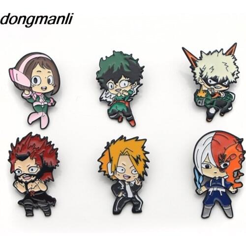 F430 Charm Cute My Hero Academia Metal Enamel Pin and Brooches Backpack/Bags Badge Denim Brooch Collar Jewelry Gifts 1pcs