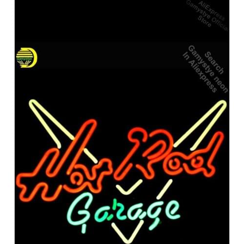 Hot Rod Garage Neon SignS neon bulb Sign light glass Tube Handcraft Decorative Room Custom Business Signs neon lights for rooms