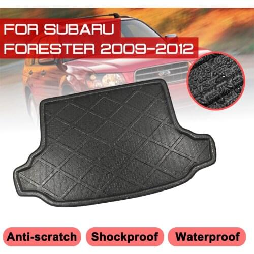 Car Rear Trunk Boot Mat For Subaru Forester 2009-2012 Waterproof Floor Mats Carpet Anti Mud Tray Cargo Liner