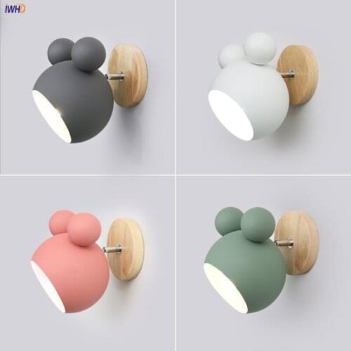 Cute Modern LED Wall Light Nordic Wall Lamp Kids Room Bedside Bathroom Aisle Wandlamp Home Lighting Applique Murale Luminaire