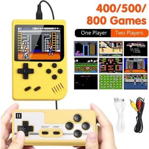 Mini Hand-held Video Game Console Retro 8-Bit 3.0 Inch Color LCD Color Consola Game Player Built-in 800 Games For Kids Children