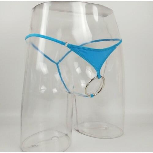 6 Cm Cock Ring Mens Extreme Sexy Thongs Open Crotch Erotic Panties G-String T-back Male Gay Underwear Jockstraps Lingerie Cuecas