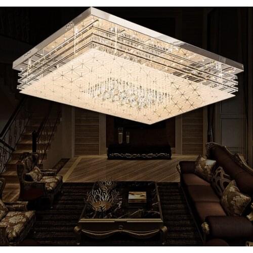 Simple modern LED ceiling lamp home rectangular lamp bedroom lamp living room lights SJ8 moring ya74