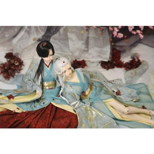 1/4 1/3 Scale BJD Clothes Chinese Style Ancient Costume Dress Hanfu Set For BJD/SD MSD SD13 SD17 Doll Accessories C0949