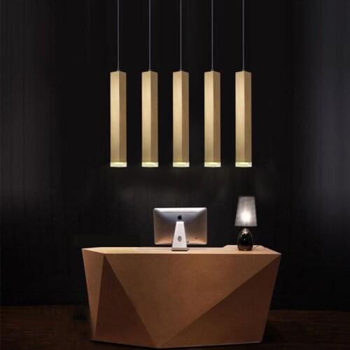 Nordic simple Front desk chandelier bar restaurant modern led creative personality art industrial style hanging lamps