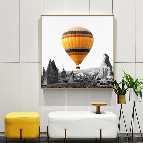 Modern Colorful Balloon Landscape Wall Art Canvas Painting Nordic Posters and Prints Wall Pictures for Living Room Home Decor