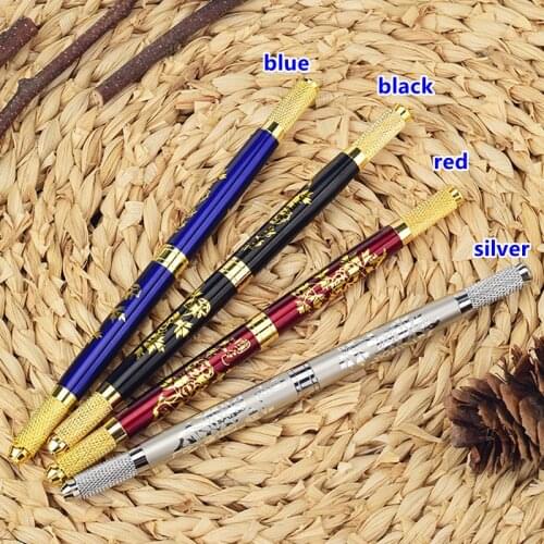 2pcs Tattoo Manual 3D Eyebrow Machine Professional Microblading Tebori Pen Eyebrow Permanent Makeup Tattoo Kit Accessories