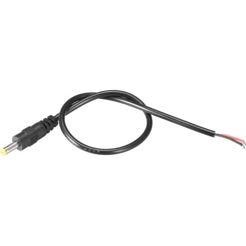 Uxcell 2pcs DC Power 4.0mm x 1.7mm 3A 30cm Barrel Male Plug Connector Pigtail