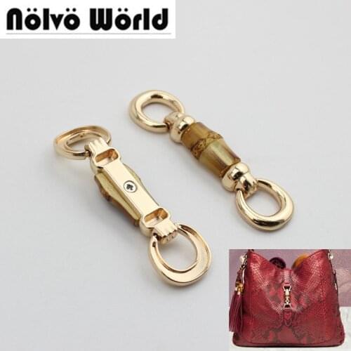 30pcs Fashion Bamboo fringed Hanger Connector for Fashion Bags Handbag Decorative Hanger Pendant Bag Hardware Accessories