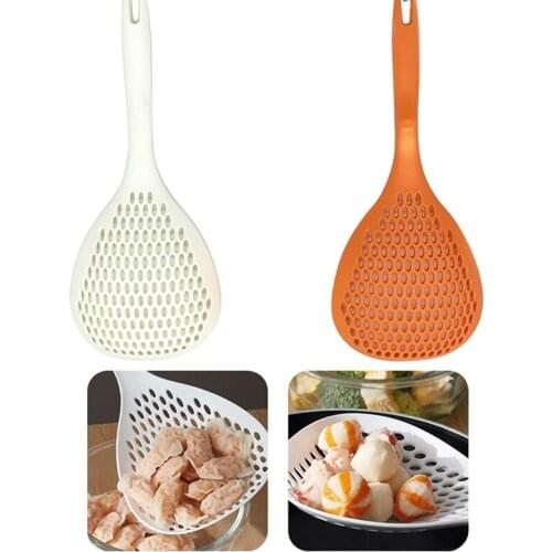 Japanese Durable Scoop Colander Strainer Spoon Plastic Water For Cooking Baking Dumplings New Japanese-Style Leaky Home Noodle