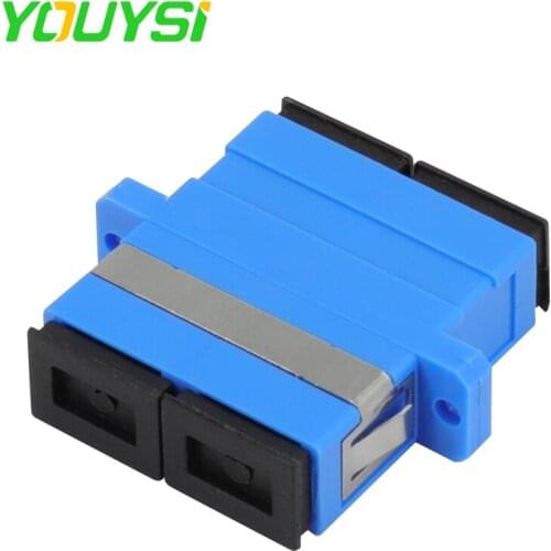 YOUYSI SC-SC Singlemode Duplex Adapter Connector SC to SC/PC Fiber Optic Coupler Flange Joint