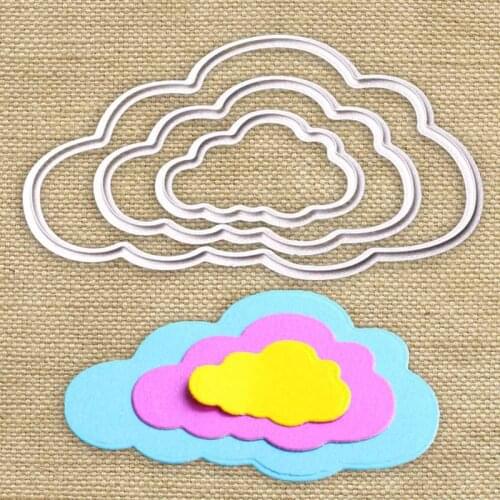 1pcs Clouds Metal Die Cutting Dies Scrapbooking Embossing Folder Suit For Cutting Machine