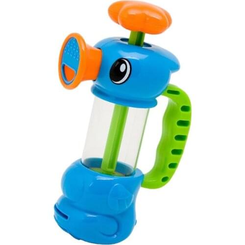 5pcs/lot Cartoon Sea Horse Shape Baby Bath Toy Pumping Design Water Spaying Toy Hippocampal Shape Children Shower Water Toy