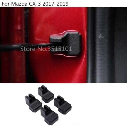 Car Anti Rust Water Proof Door Lock Key Keys Plastic Buckle Limit Device Accessories 4pcs For Mazda CX-3 CX3 2017 2018 2019 2020