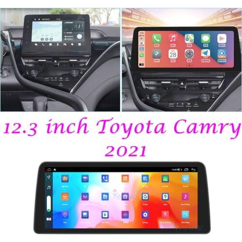 12.3 inch Car Radio For Toyota Camry Above 2020 Android 10.0 Multimedia Stereo CarPlay Video Wifi GPS Navigation Heat Unit 128G