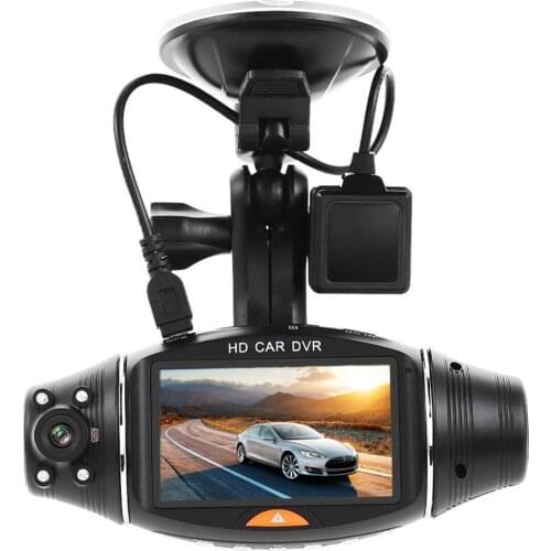 Car DVR Dash Cam Video recorder Dual Camera Full HD Car Camera 2.7"Cycle Recording GPS Camera G-sensor Dashcam
