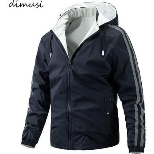 DIMUSI Winter Mens Thermal Jackets Men Thick Warm Windbreaker Hooded Coats Casual Outdoor Double-sided Wear Jacket Man Clothing