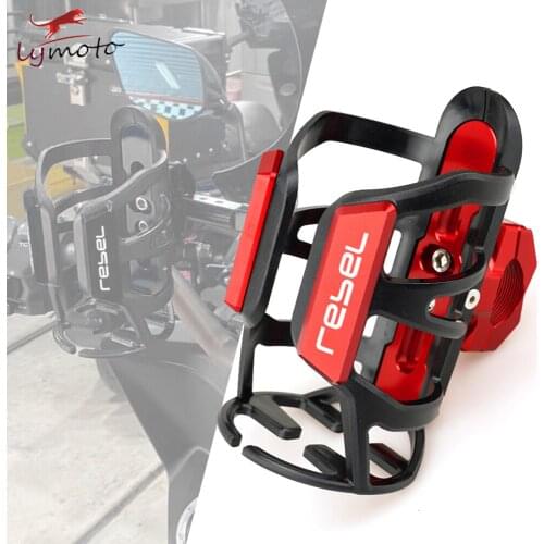 For HONDA Rebel Cm Cmx 500 300 Cm500 Cm300 Rebel 300 500 Motorcycle Accessories Holder CNC Aluminum Beverage Water Bottle Cage