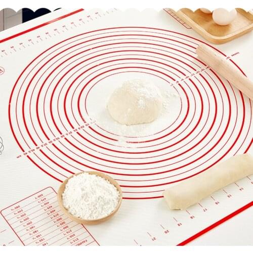 Silicone Baking Mat Pastry Rolling Kitchen Kneading Dough Mat Tools Thick Non-stick Rolling Mats Pastry Accessories Sheet Pads