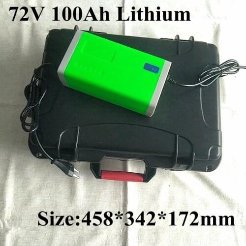 72v 50ah 80ah 100Ah li-ion large capacity lithium ion battery for Trolling motor RV camping outdoor energy+84v 10A charger