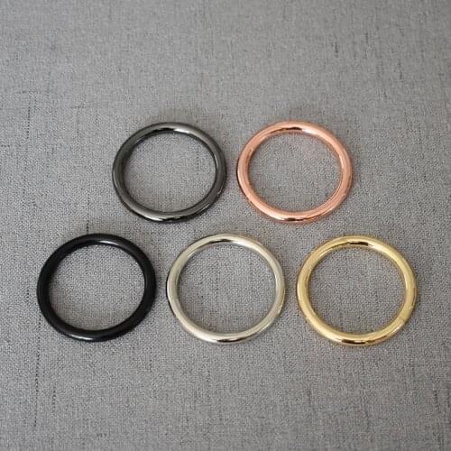 1 pcs/pack 32mm O Ring Metal Buckle for Handbag Strap Dog Chain Webbing Snap Clasps Purse Bag Handle Connector DIY Leather Craft