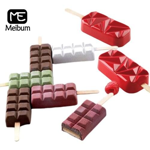 Meibum 29 Types Summer Popsicle Molds Matching Set Silicone Ice Cream Moulds Kitchen Tools Child Cube Tray 50pcs Wooden Sticks