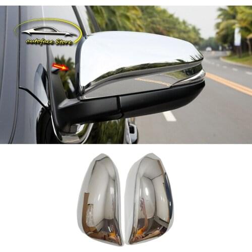ABS Chrome accessories For Toyota Highlander Kluger 2014-2018 Car Styling Car rearview mirror Cover Trim
