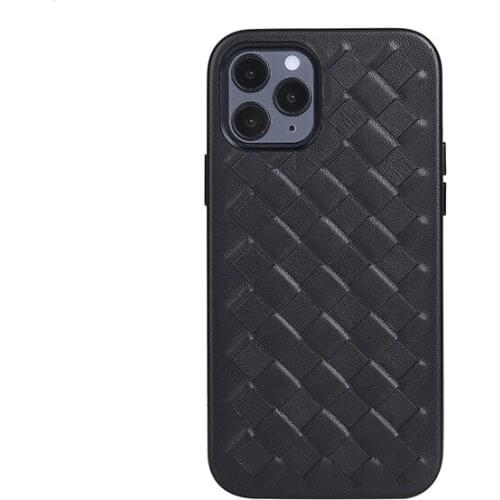 Suitable for IPhone 11/12promax Lambskin Woven Ultra-thin Mobile Phone Case for IPhone XSmax XS XR X Protective Cover