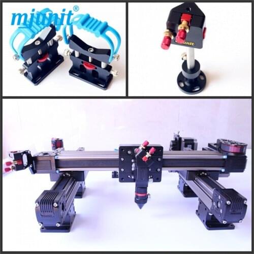 A complete co2 laser engraving machine mechanical system parts with rail carriage and laser head for 9060 working area