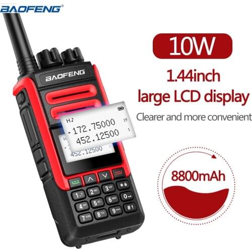 NEW 10W Baofeng UV-99 High Power 8800mAh Walkie Talkie Dual Band Transceiver Handheld UV-5R UV-9R Plus Two Way Radio