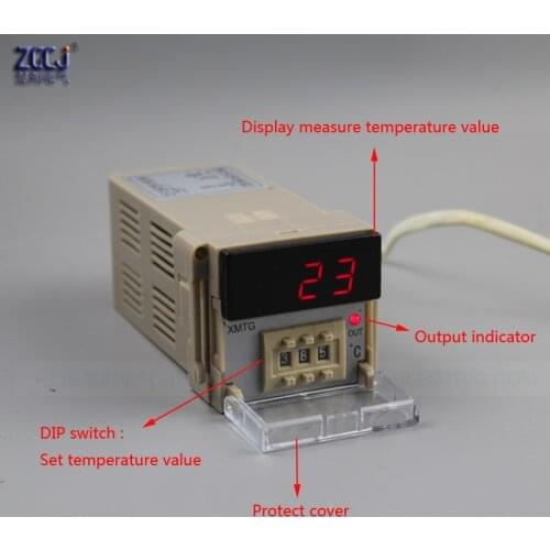 AC 85-265V 0-999'C XMTG temperature controller E type xmtg digital thermostat