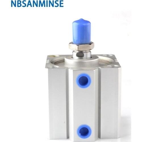SDA 16mm Bore Size Series Without Magnet Compact Cylinder Air TAC Type Double Acting Cylinder Pneumatic Parts NBSANMINSE