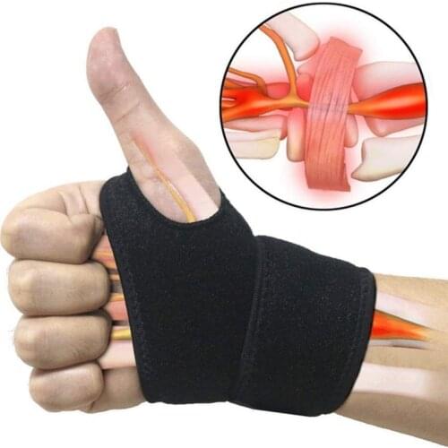 1pcs Finger Support Wristband Thumb Wristband Steel Spring Support Band Sports Fitness Wristband Anti-sprain Protector Wristband