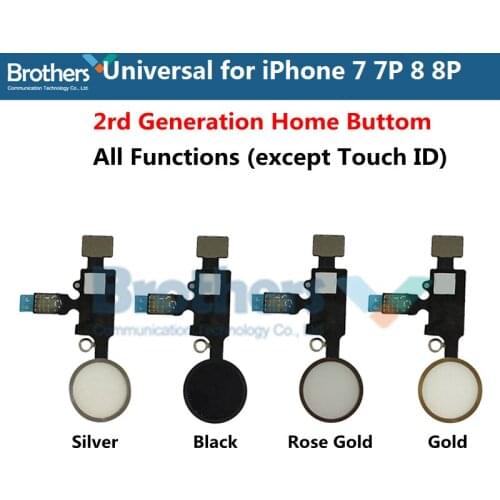 Universal Home Button Flex Cable for iPhone 7 8 7plus 8plus 2rd Generation Return Function Home Key for iPhone 7 8 No Touch ID