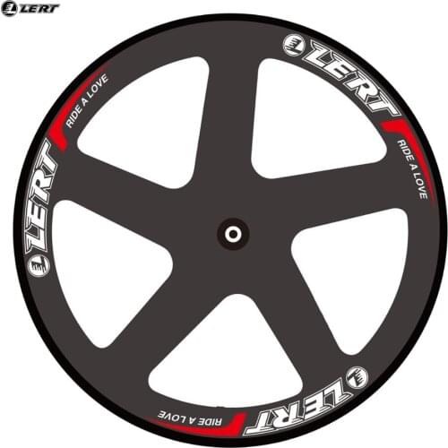 New white red LERT 700C Road Track Fixed Gear bicycle 3K UD 12K full carbon fibre bike 5 spokes clincher rims wheelset Free ship
