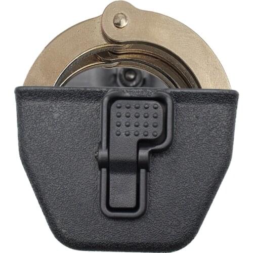 Hard Shell Nylon Plastic Handcuffs Holster Shackles Holder Police Anti-Rob Handcuff Pouch Professional Thumb Releasse Belt Clip