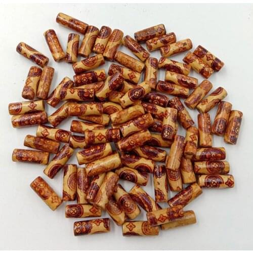 100Pcs Wood Mixed Pattern DIY Craft Jewelry Making Handmade Loose Beads Gift бисер набор