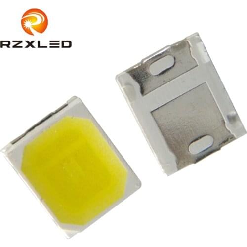100PCS/Lot 0.2W 3V Ra95 White5000K 5300K 5500K 6000k 2835Package Diode