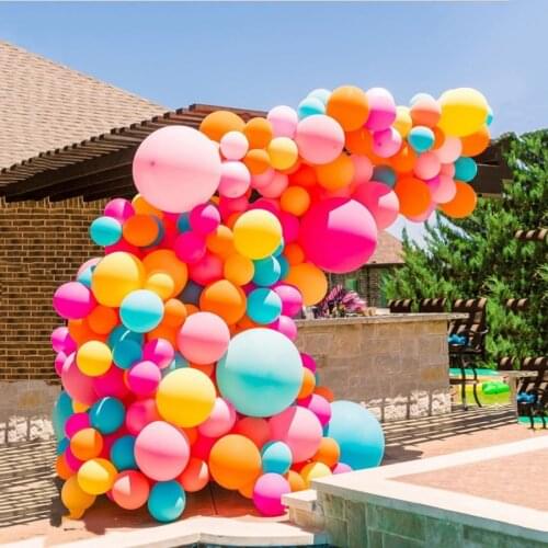 100pcs/lot 12inch Multicolor Balloon Wedding Room Birthday Party Kindergarten Holiday Event Atmosphere Decoration Latex Balloon