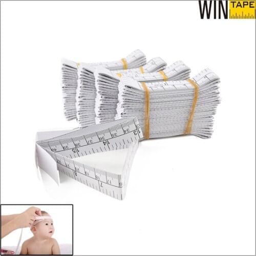 WINTAPE 100Pcs/set Paper Measuring Rulers Babys Head Circumference Measure Tools 150cm Paper Measuring Tape