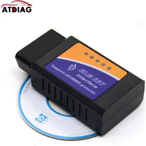 1-20pcs Mini ELM327 Bluetooth OBD2 V2.1 Car Diagnostic Interface ELM 327 OBDII Smart Wireless Scanner