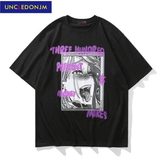 2021 Cartoon characters printed short-sleeved T-shirt anime t shirt streetwear cartoon tshirts woman tshirts ED-WT05