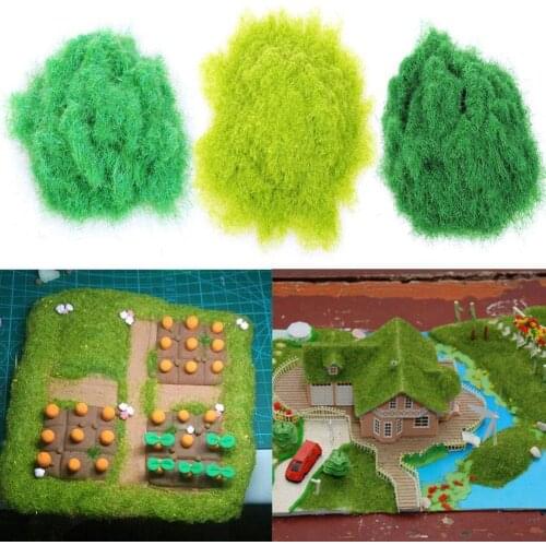 30g Scene Garden Artificial Grass Powder Turf Flock Lawn Nylon Grass Powder Sandbox Model DIY Landscape Decor