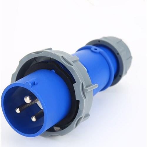32A 3Pin IP67 2P+E Waterproof Electric Industrial Plug/Socket Male/Female Industrial Connector Plug/Socket