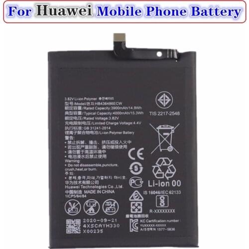 4000mAh hb436486ecw rechargeable battery for Huawei P20 Pro / mate 20 / honor View 20 V20 / honor 20 pro / Mate 10 / Mate 10 Pro